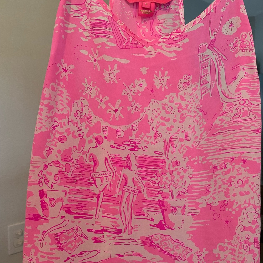 Lilly Pulitzer Pixie Top. Silk, Size Small. Silk. - image 7